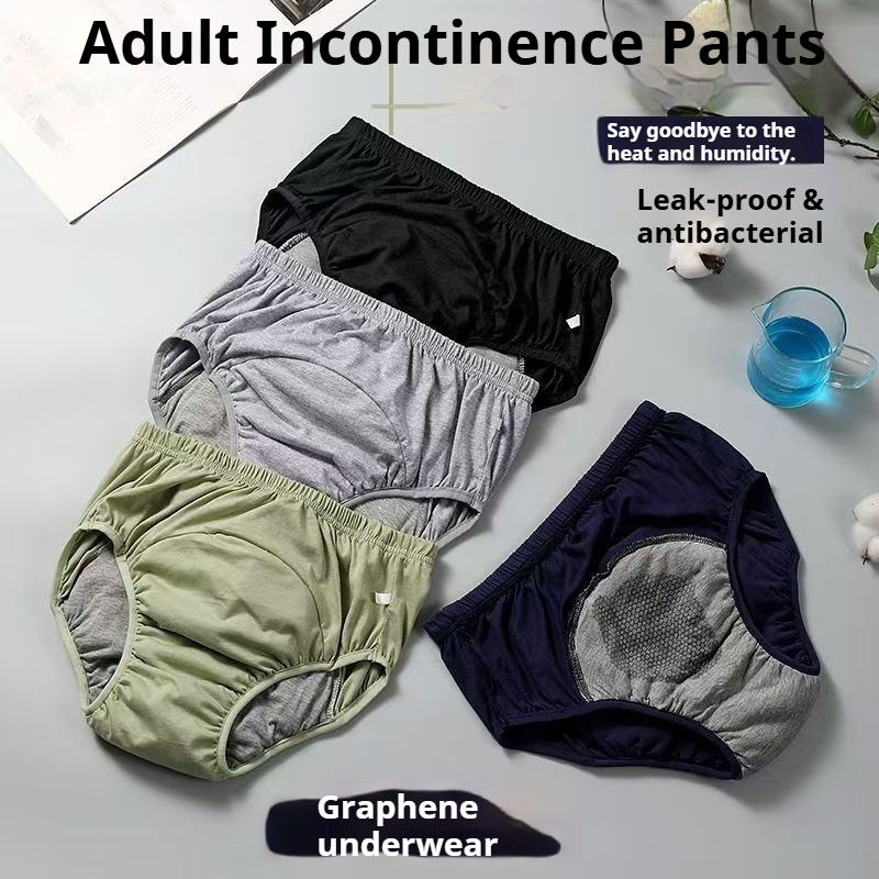 Boxer Brief Pack Cotton - Culottes absorbantes pour adultes en graphène