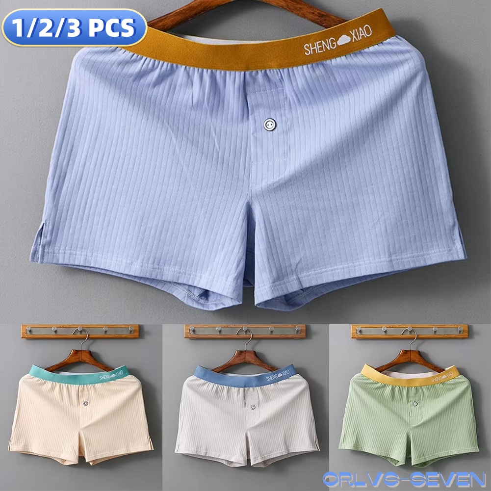 Trunk Breathable Men - 1/2/3 pièces culottes pour hommes coton