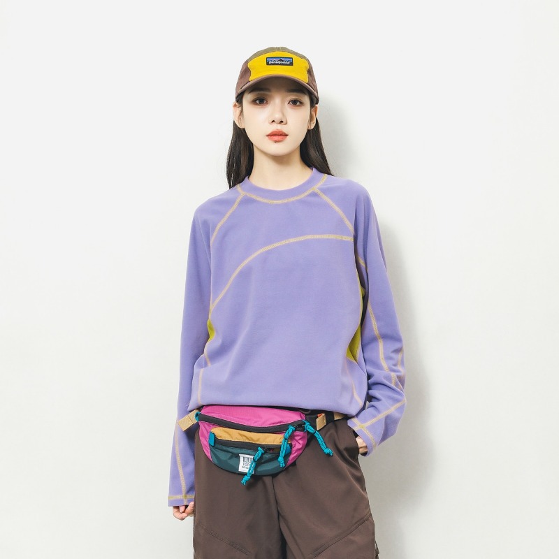 Base Layer Top - T-shirt unisexe à manches longues, coloré,