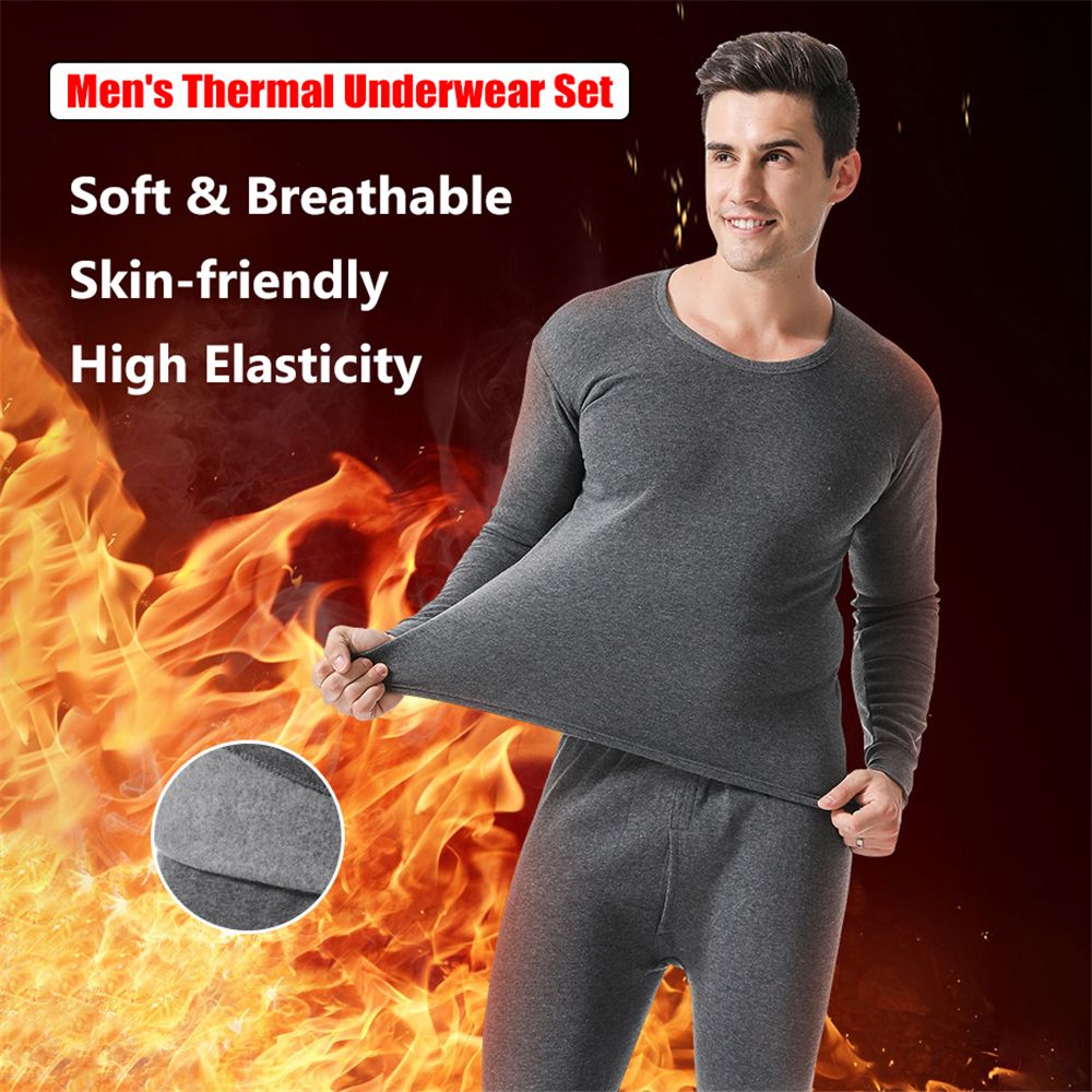 Thermal Long John - Sous-vêtements thermiques ultra doux doublés de