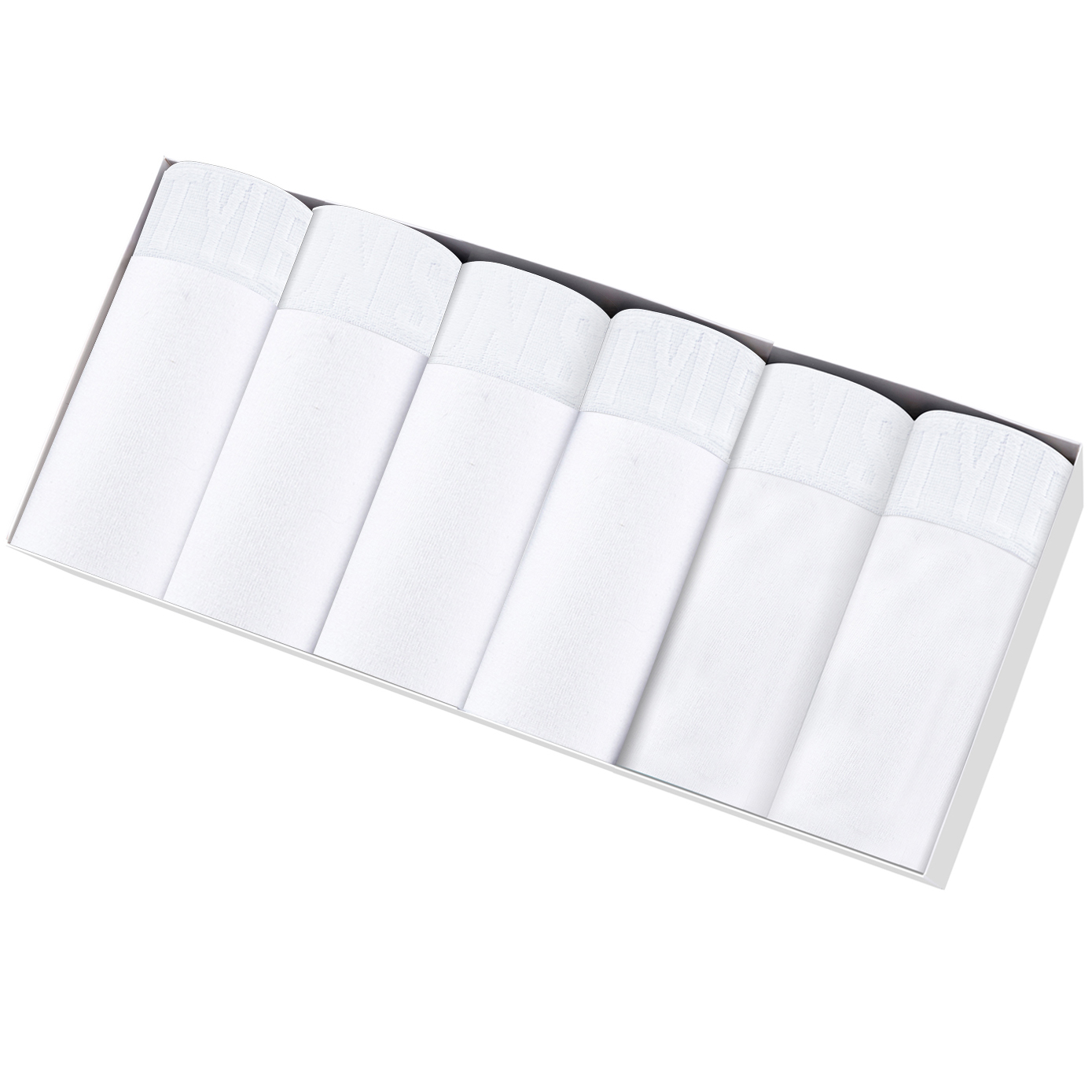 Boxer Brief Pack Cotton - 6 pièces boxeurs blancs homme caleçons