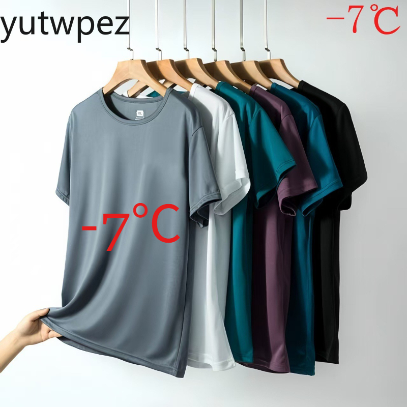 T Shirt Tight Fit - T-shirt d'été en soie glacée pour