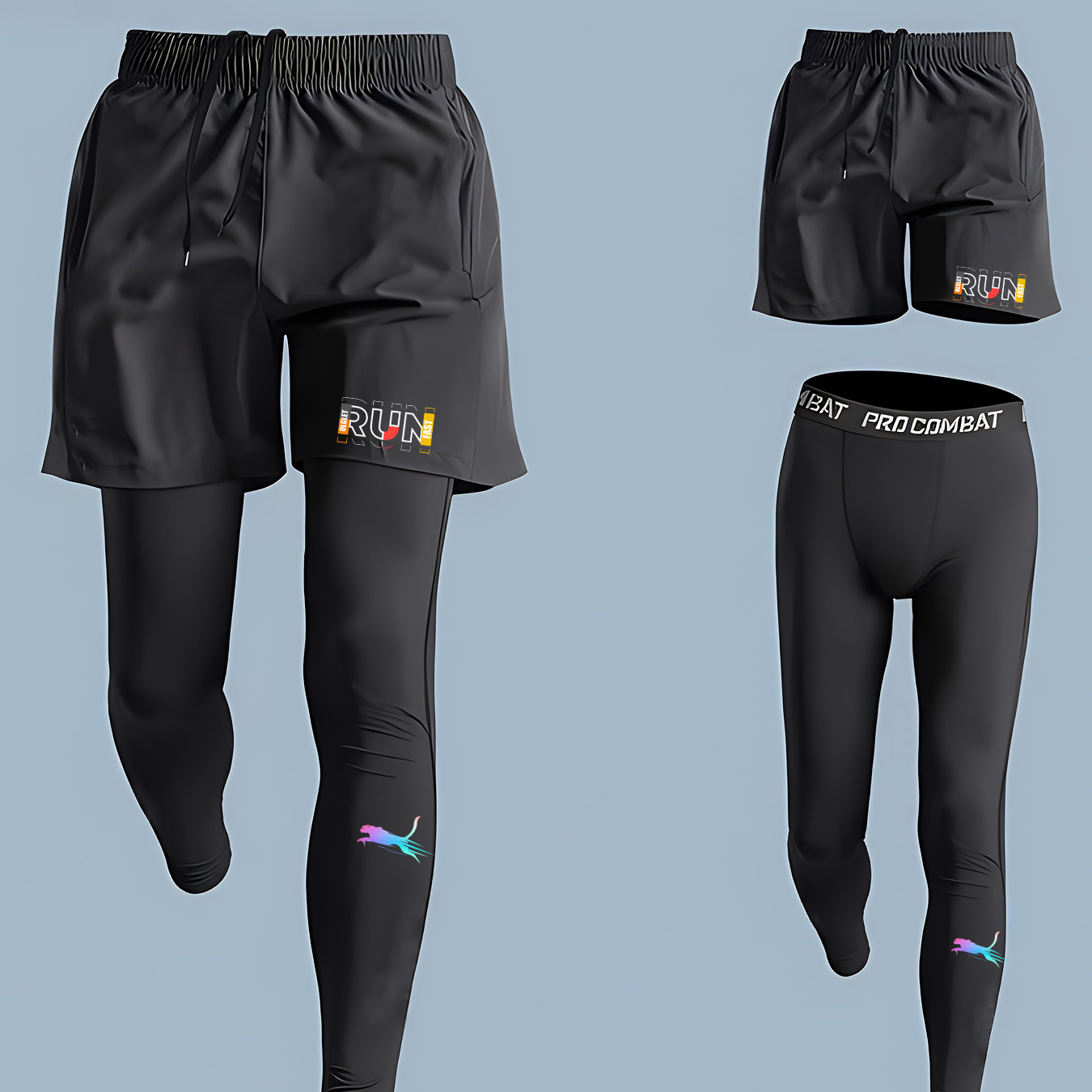 Ensemble de course à pied pour - Compression Shorts Athletes avis et prix