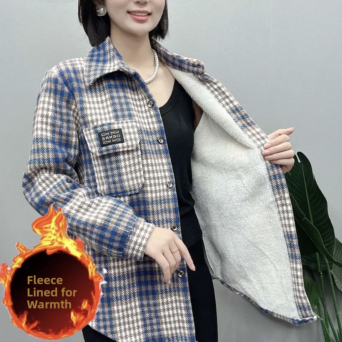 Chemise en flanelle épaisse à  - Thermal Long John avis et prix