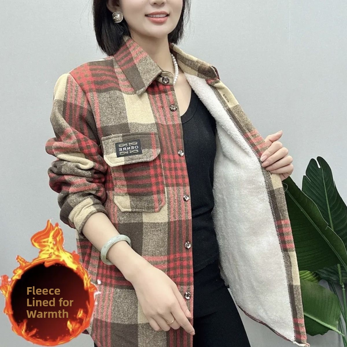 Chemise en flanelle épaisse à  - Thermal Long John avis et prix
